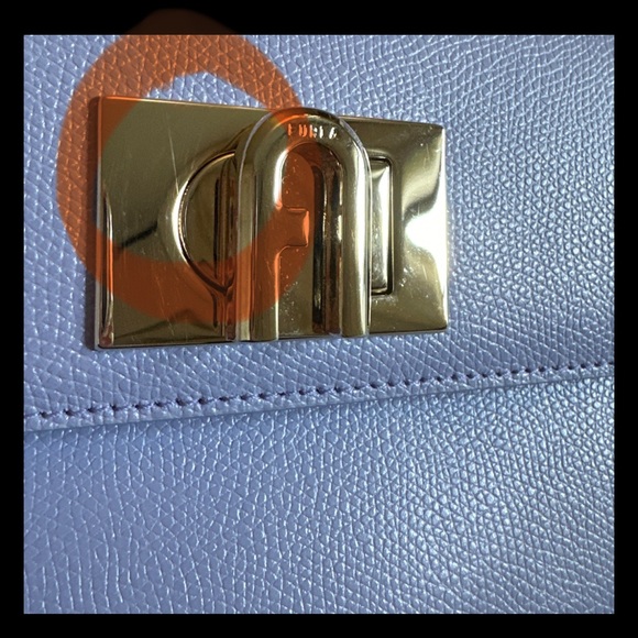 FURLA 1927 Top Handle Mini Lilac Purple Shoulder Bag preowned - Picture 5 of 14